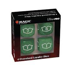 Ultra Pro MTG 4 Oversized Loyalty Dice - Forest Green