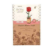 Rowood DIY Wooden Flower Kit - Red Rose