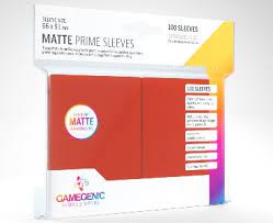 Gamegenic MATTE Prime Sleeves: Red (100)