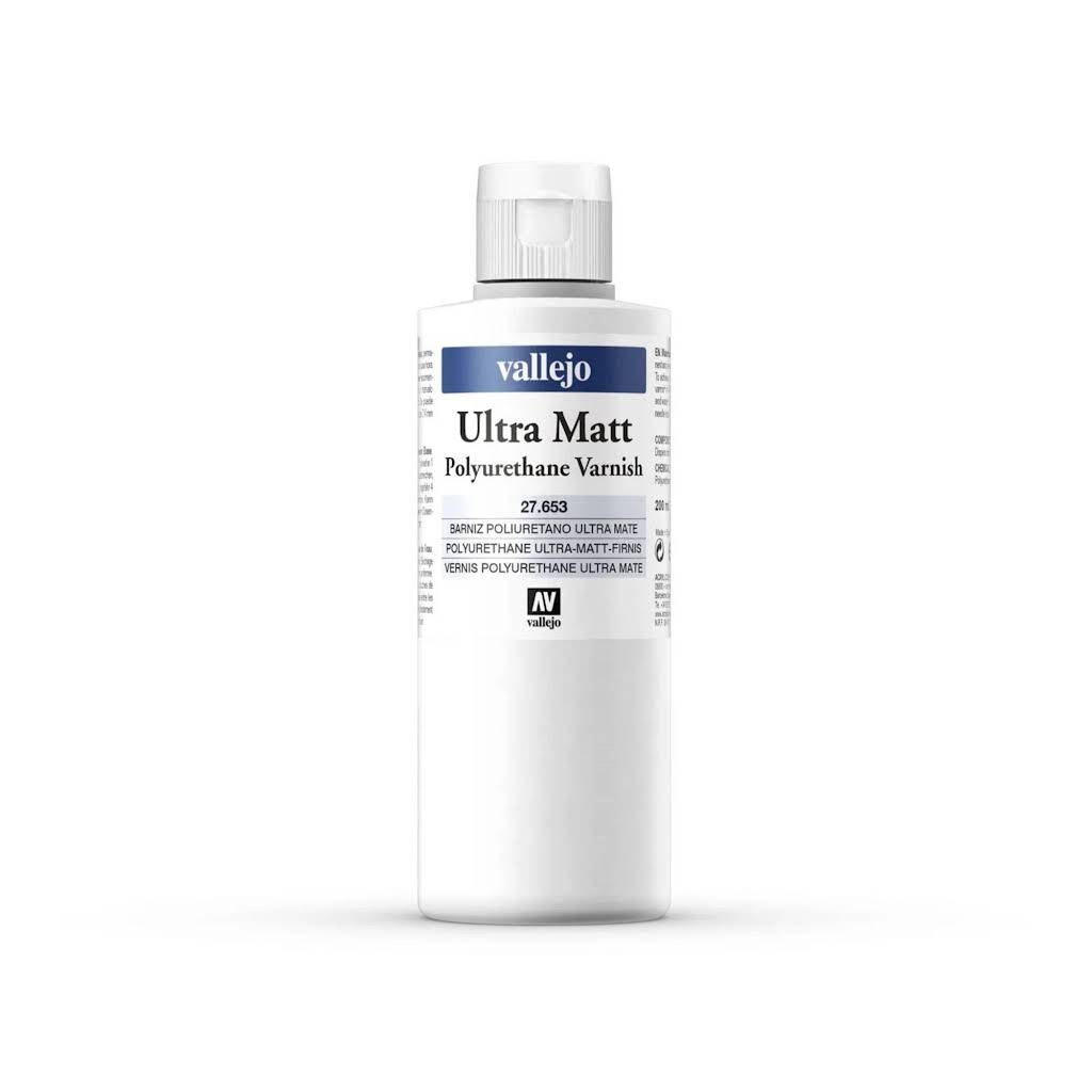 Vallejo Polyurethane Ultra Matt Varnish 200ml