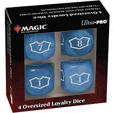 Ultra Pro MTG 4 Oversized Loyalty Dice - Island Blue