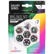 Gamegenic RPG Dice Set Galaxy Series Aurora