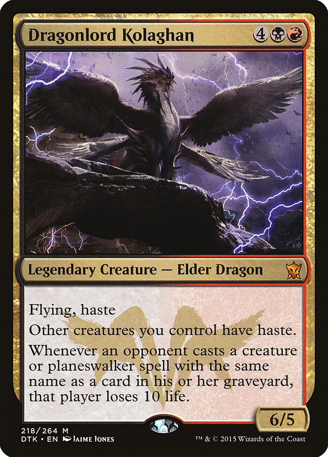Dragonlord Kolaghan - Black/Red