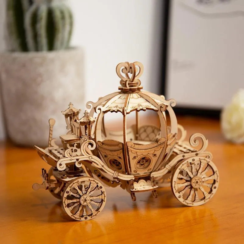 Rolife Pumpkin Cart 3D Wooden Puzzle TG302