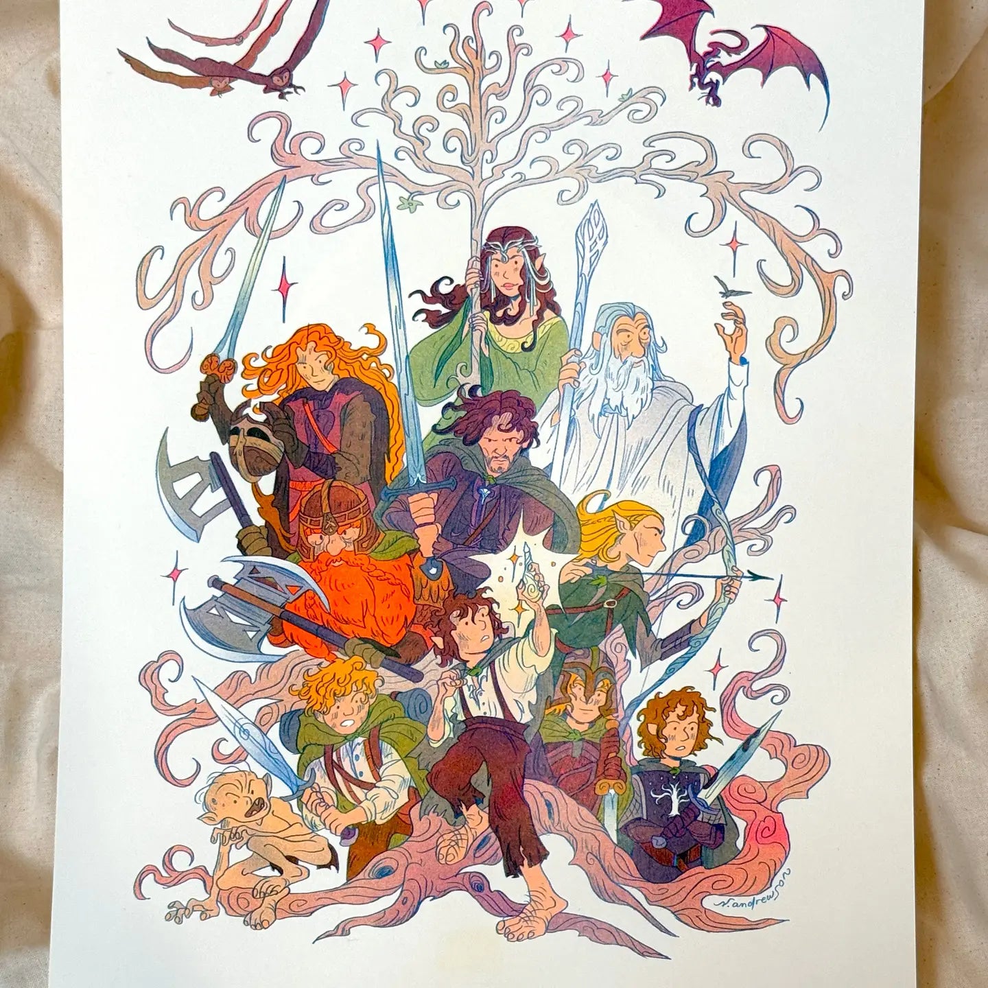 Lord of the Rings: Return of the King Riso Print - Natalie Andrewson