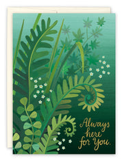 Ferns Sympathy Card