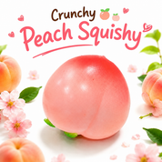Peach Crunch Squishy – Soft & Stretchy ASMR Fidget