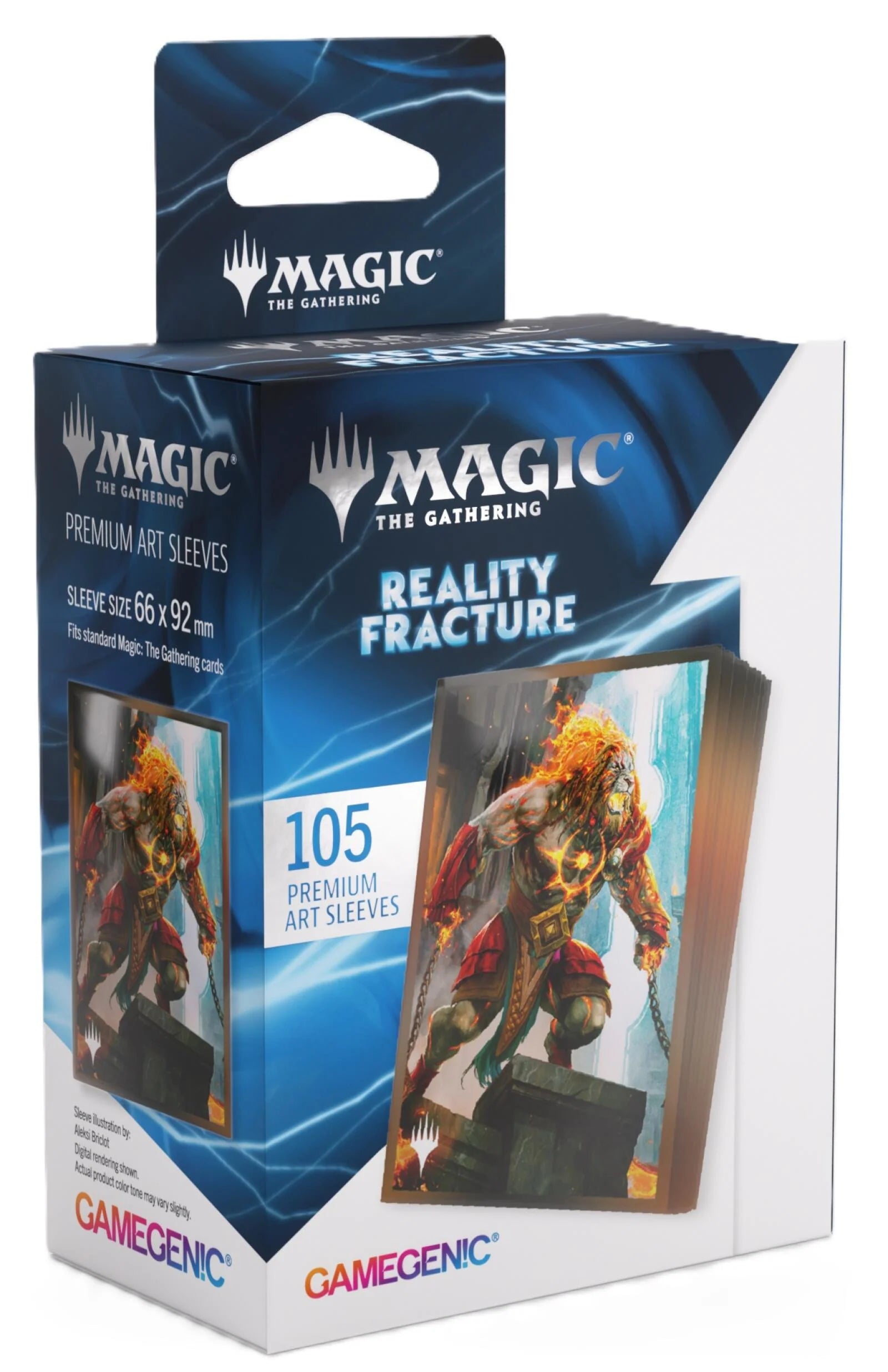 Gamegenic Magic The Gathering Reality Fracture Premium Art Sleeves - Ajani, Path of Vengeance