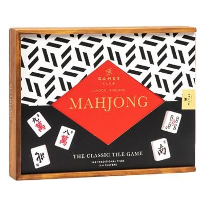 Deluxe Wooden Mahjong Set
