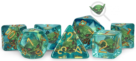 Pathfinder 7 Dice Set: Goblin Inclusion