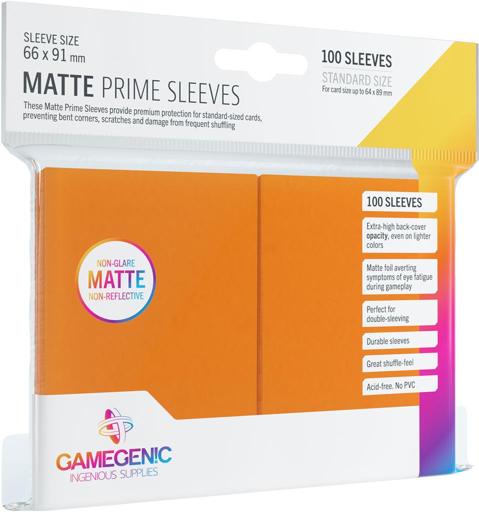 Gamegenic MATTE Prime Sleeves: Orange (100)
