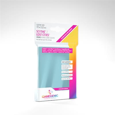 Gamegenic Matte Board Game Sleeves Pack of 60 Matte Sleeves 72 by 112 mm Card Sleeves Optimized for Scythe and Lost Cities