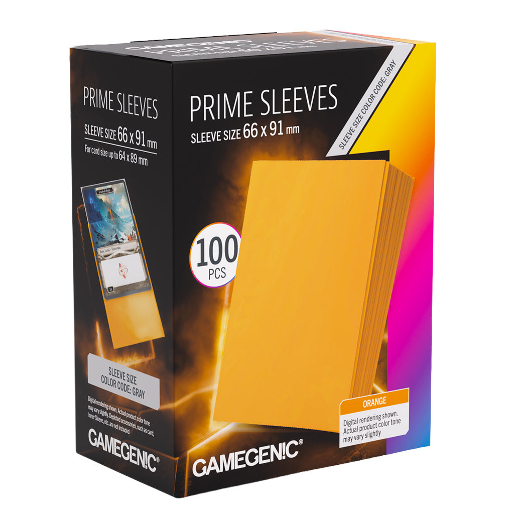 Gamegenic MATTE Prime Sleeves: Orange (100)