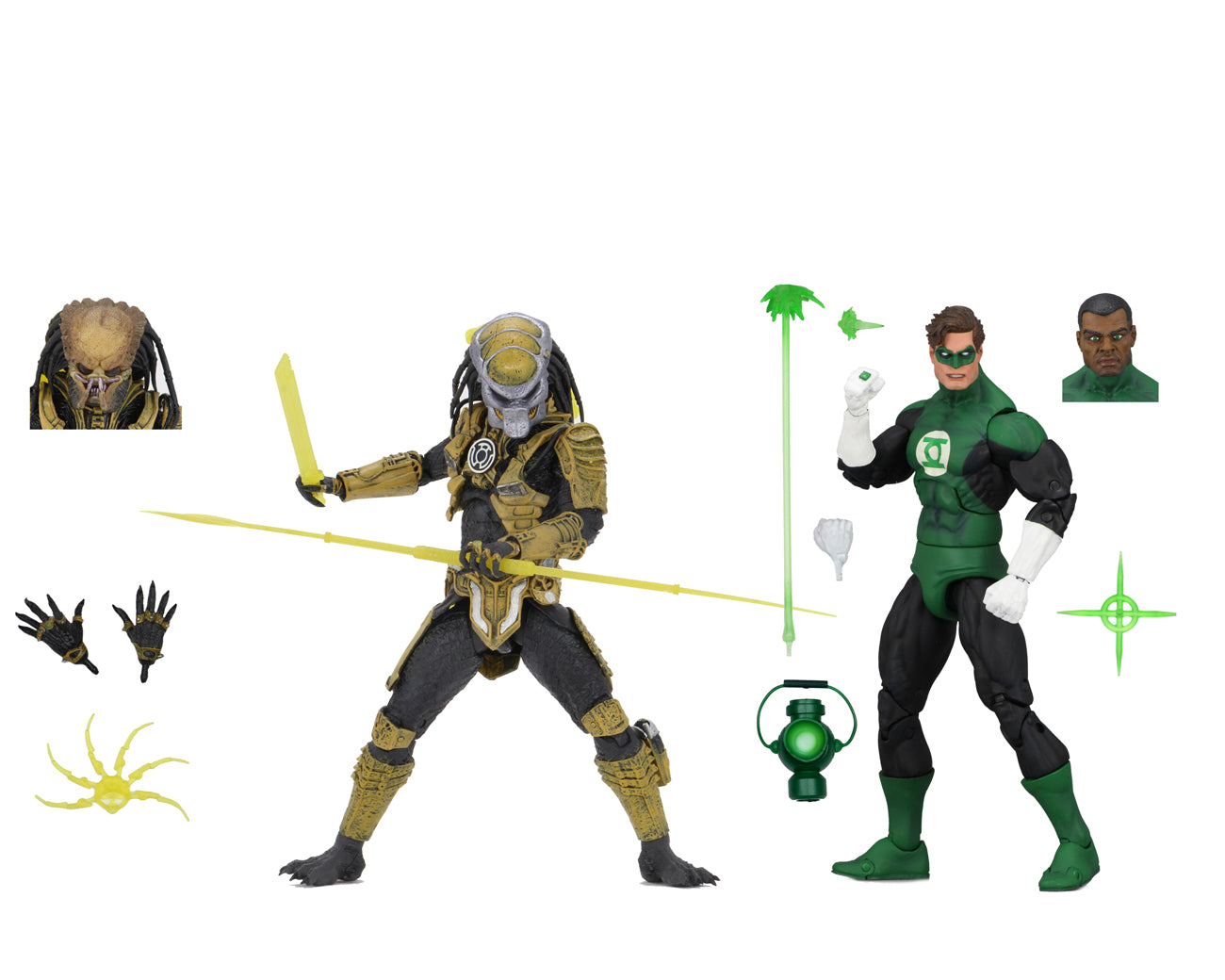 Green Lantern (Classic) – 7” Scale Action Figures – Green Lantern and “Sinestro Corps” Predator 2-Pack