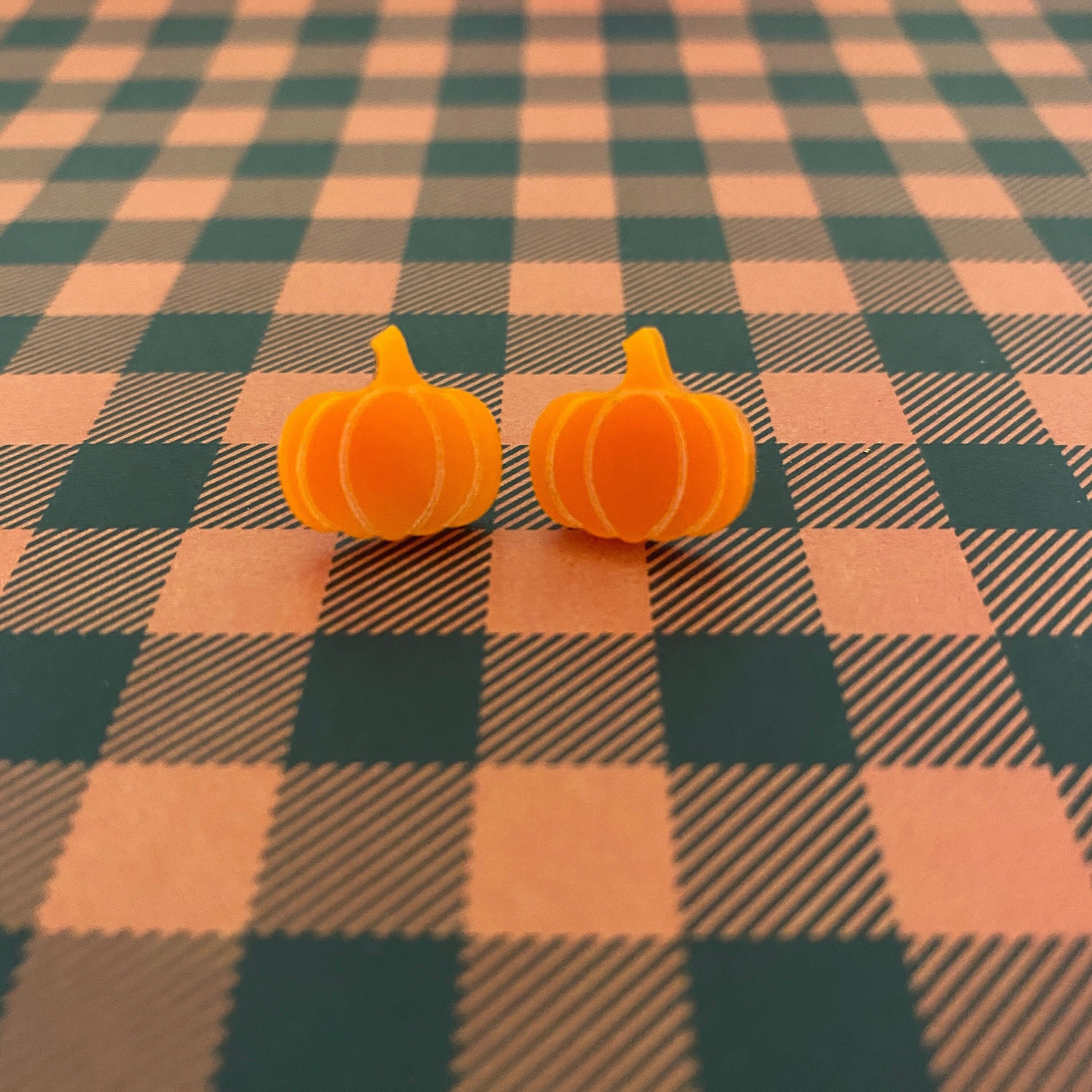 Pumpkin Stud Earrings
