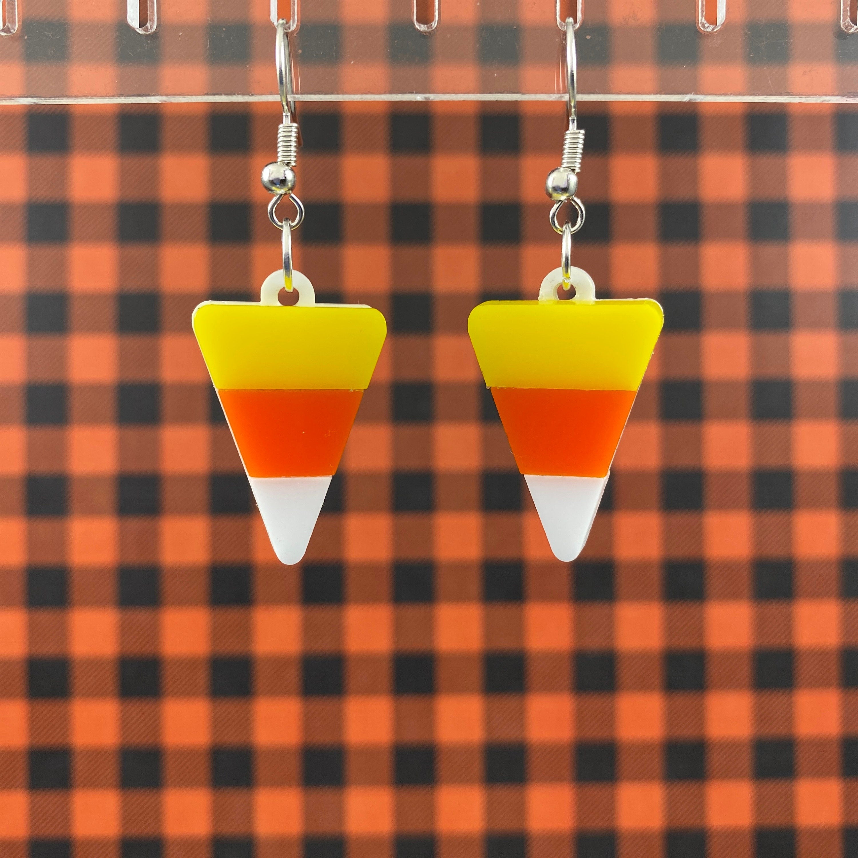 Candy Corn Dangle Earrings