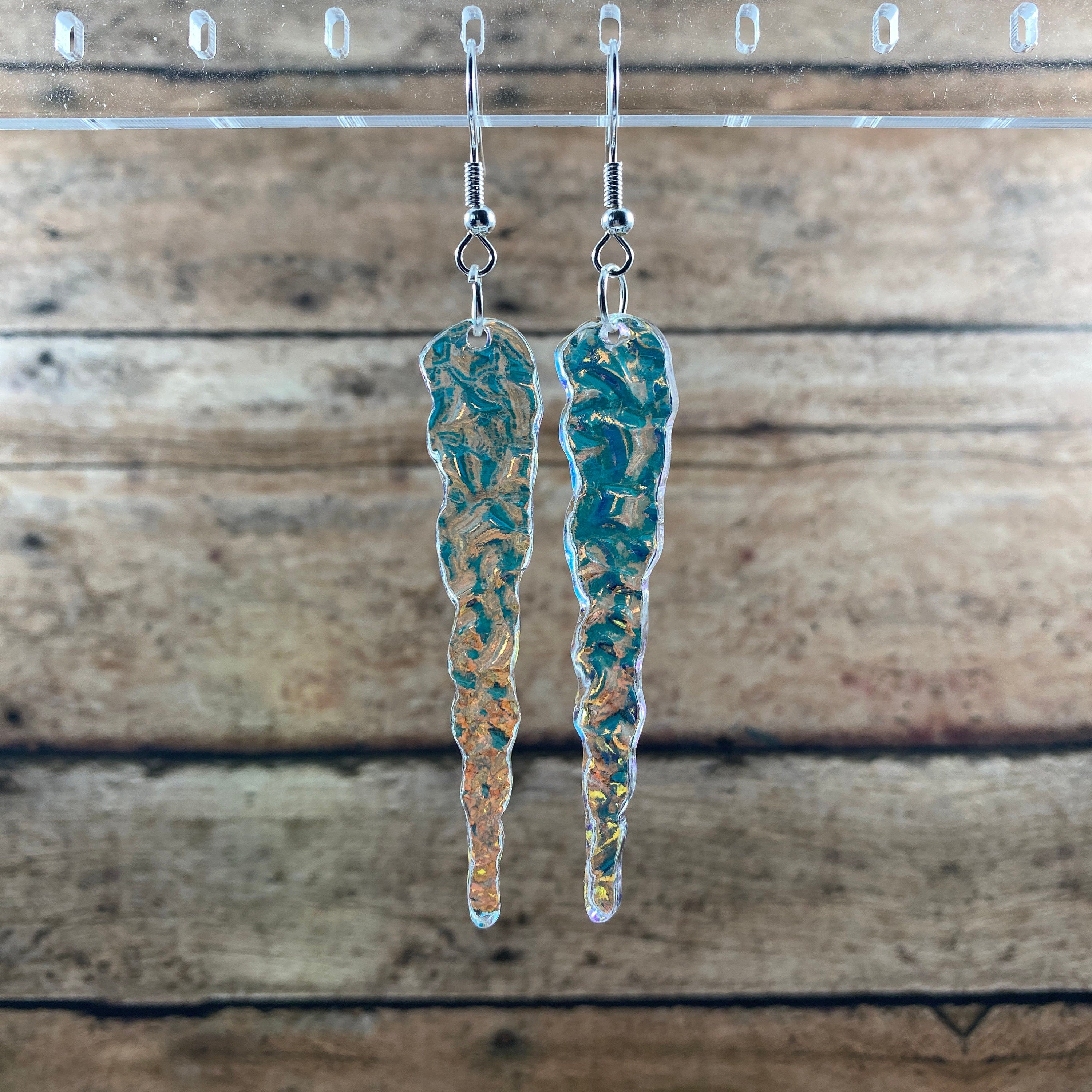 Icicle Dangle Earrings - French Hook