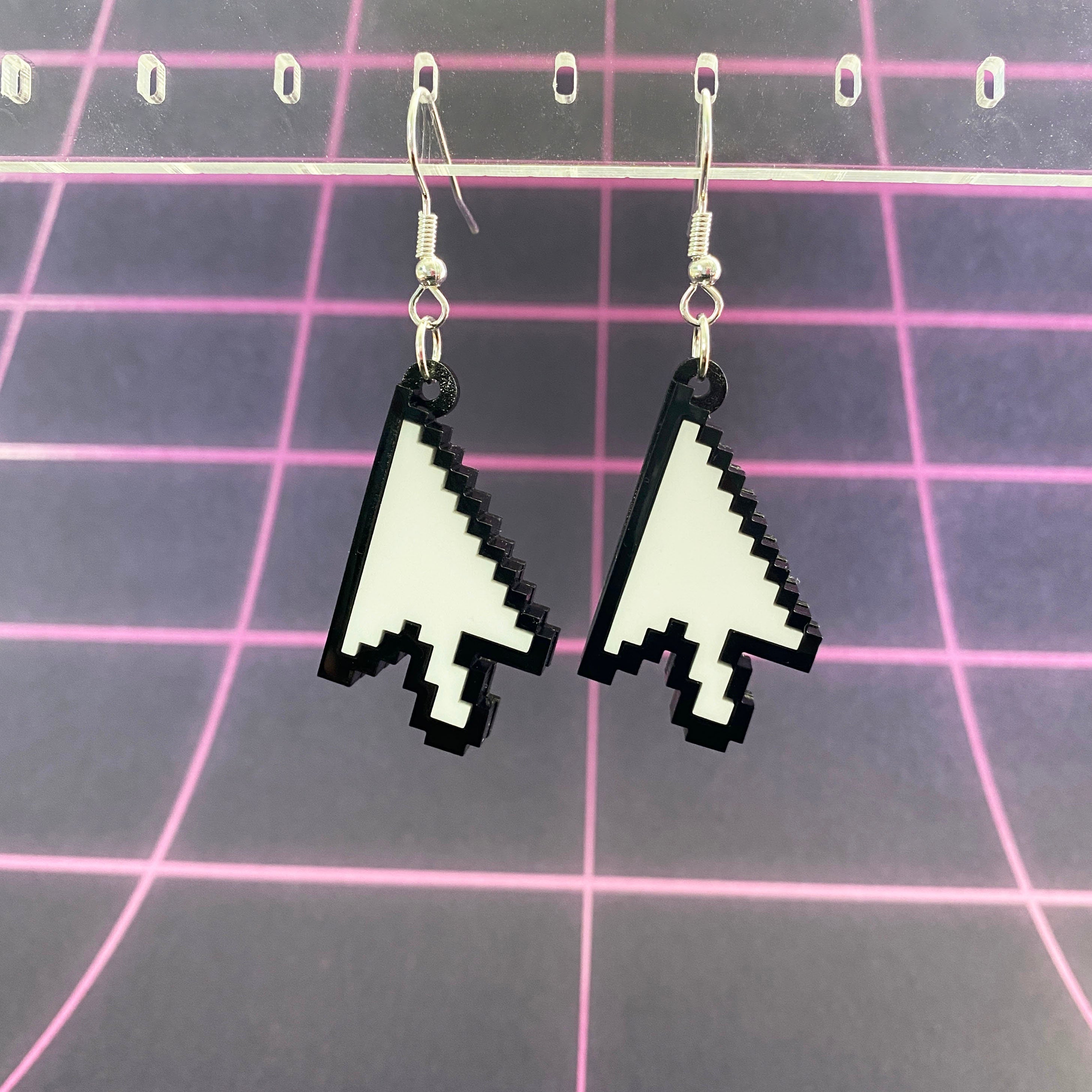 Cursor Dangle Earrings - Arrow