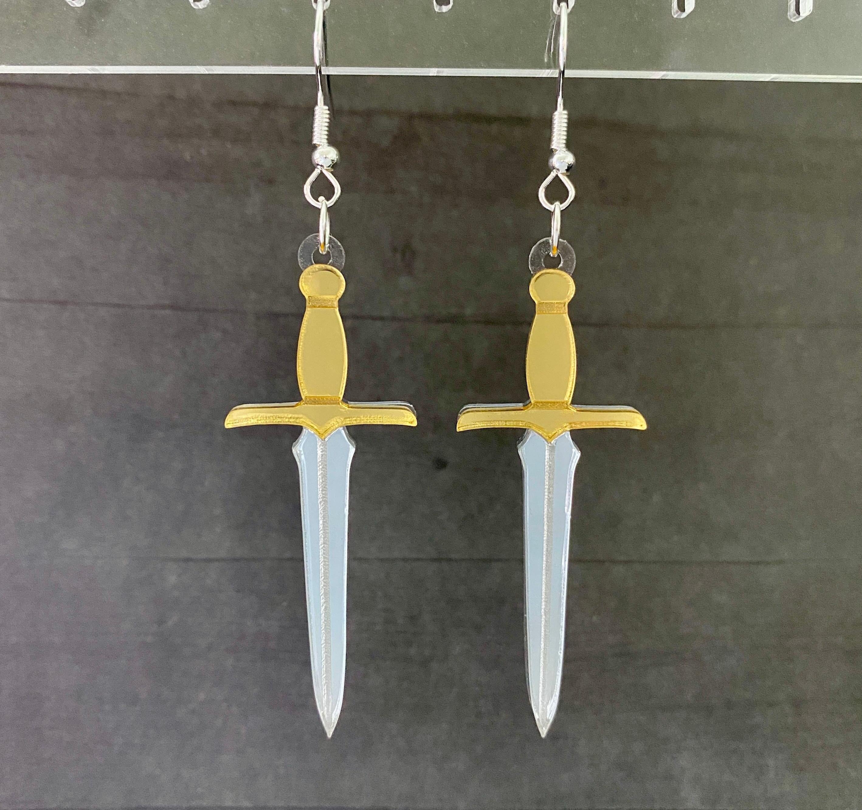 Dagger Dangle Earrings
