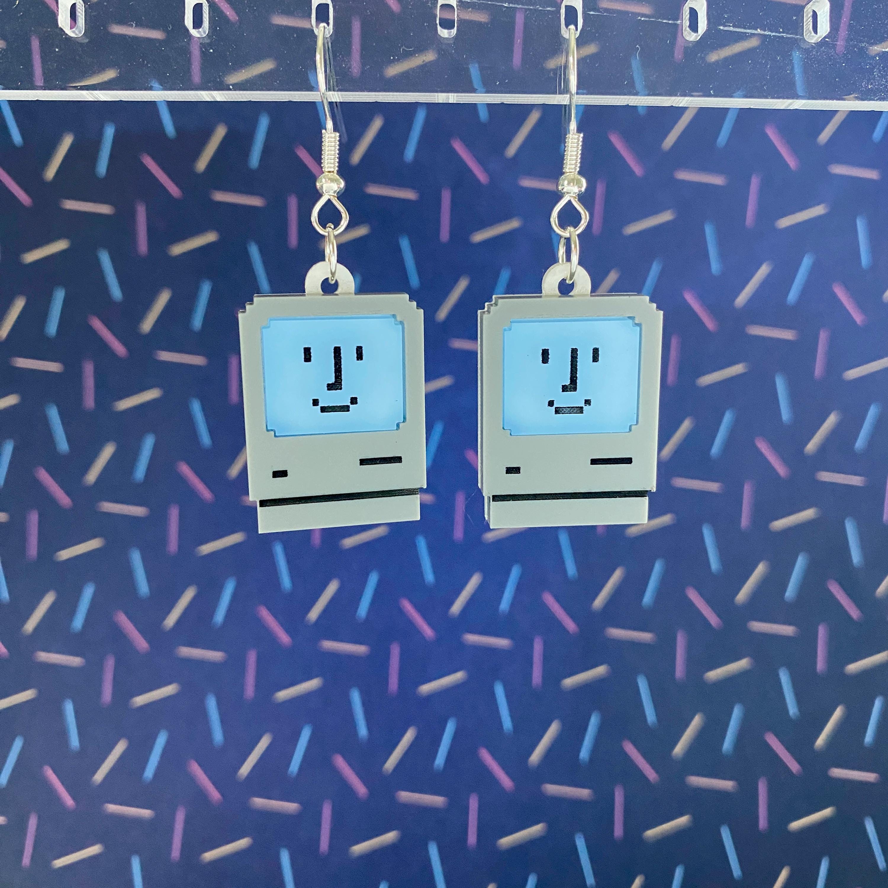 Happy Mac Dangle Earrings