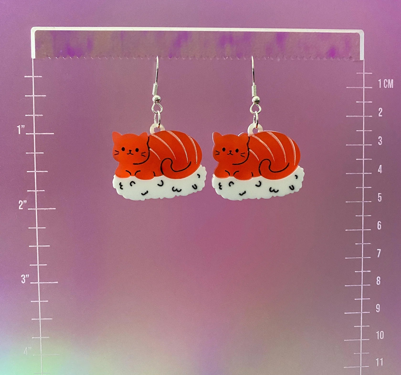 Cat Nigiri Dangle Earrings