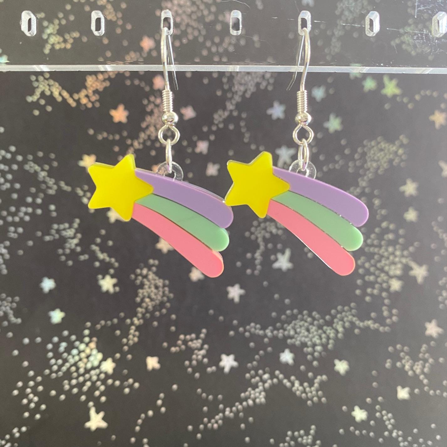 Shooting Star Dangle Earrings