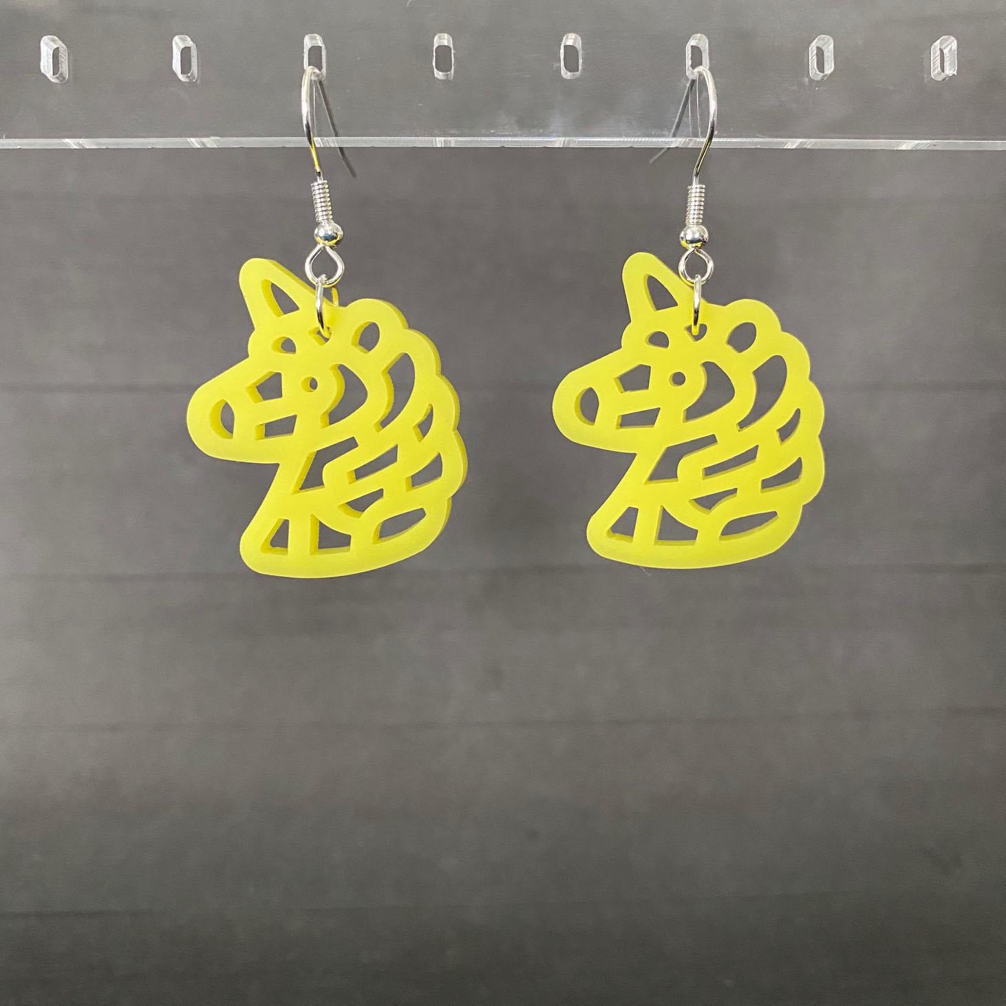 Unicorn Macaroni Noodle Dangle Earrings
