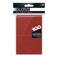 Ultra Pro Sleeves: Standard - Gloss - Red 100CT