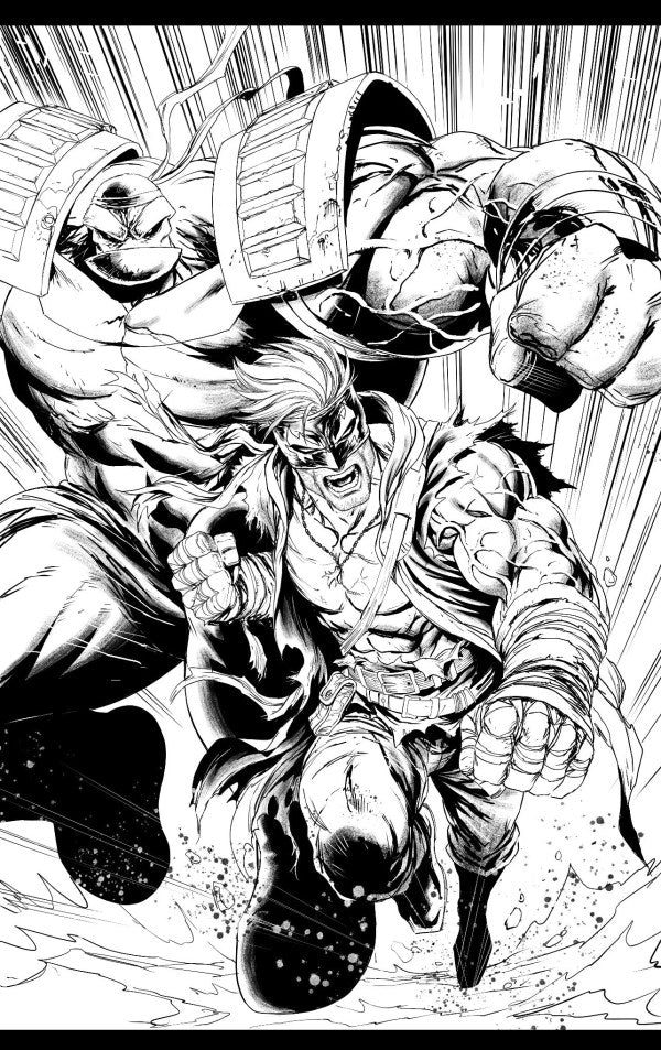 Final Boss #1 Cover J Tyler Kirkham Youngblood Team Up B&W Virgin Variant (Mature)