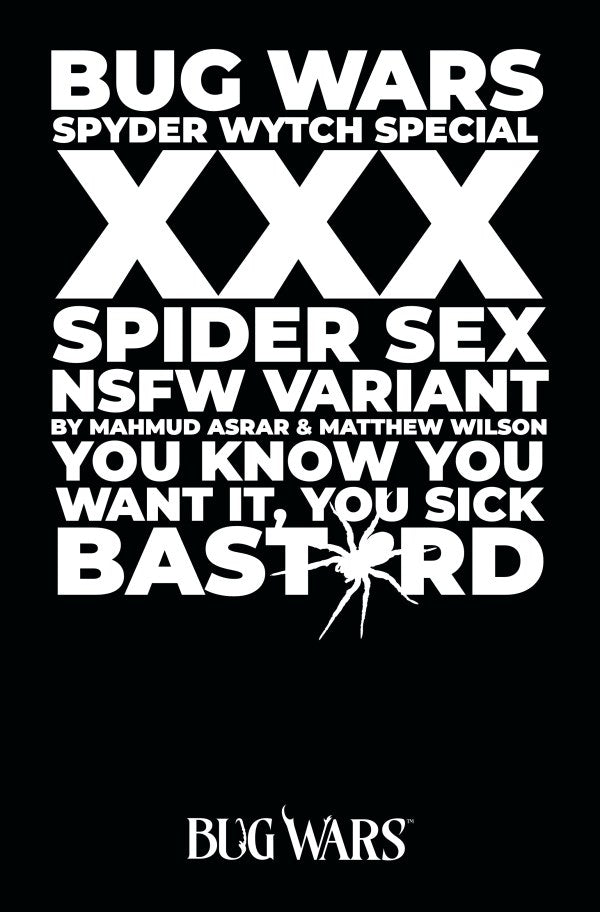 Bug Wars The Spyder Wytch Special (One Shot) Cover B Mahmud Asrar & Matthew Wilson Nsfw Polybagged Variant (Mature)
