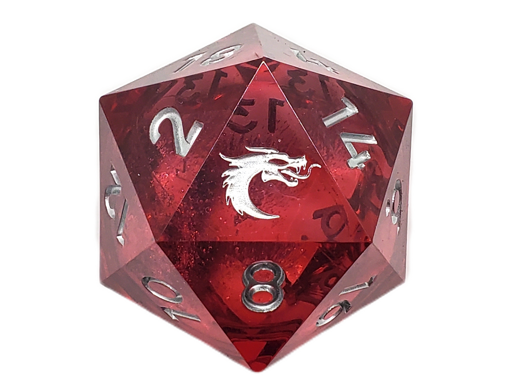 Old School Sharp Edged 35mm D20: Liquid Infused - Crimson Fury