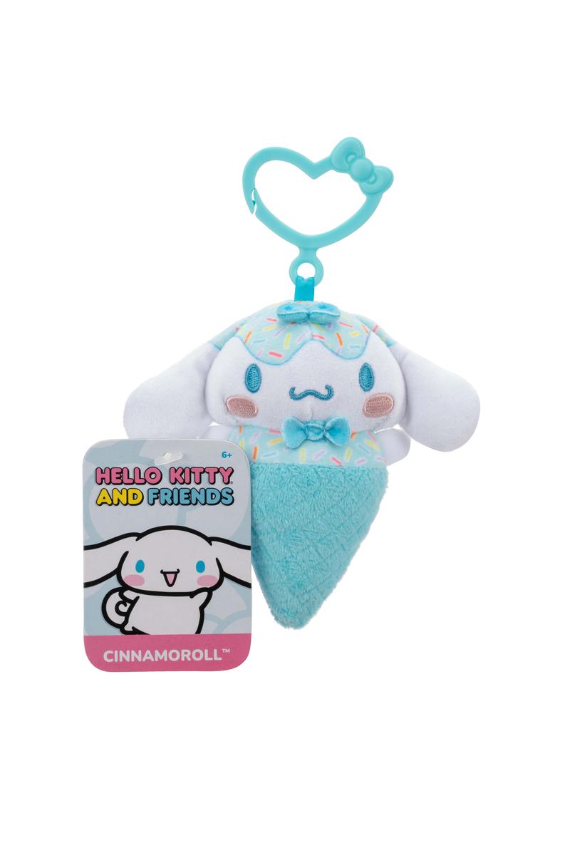 Hello Kitty and Friends 4 Inch Clip-On Plush - Cinnamoroll