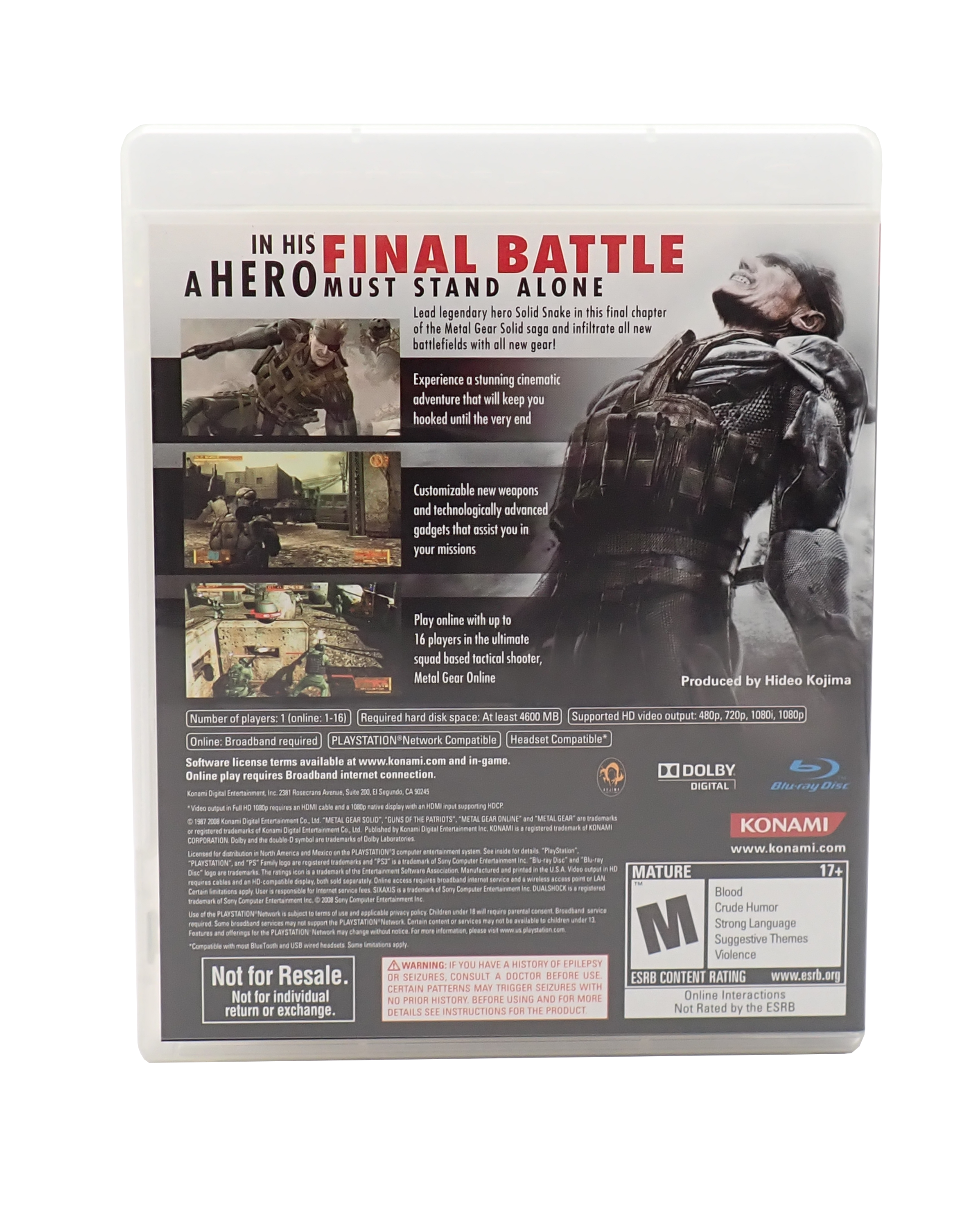 Metal Gear Solid 4: Guns of Patriots (Limited Edition) - PS3