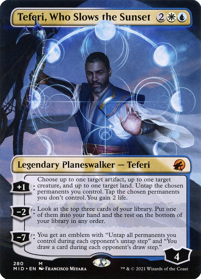 Teferi, Who Slows the Sunset - White/Blue