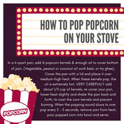 Movie Night Popcorn Kernels - Yellow Butterfly Popcorn
