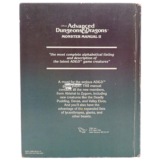 Monster Manual II - AD&D [Pre-Owned]