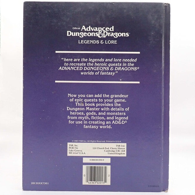 Legends & Lore - AD&D [Pre-Owned]