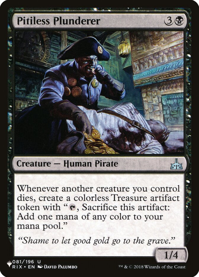 Pitiless Plunderer - Black