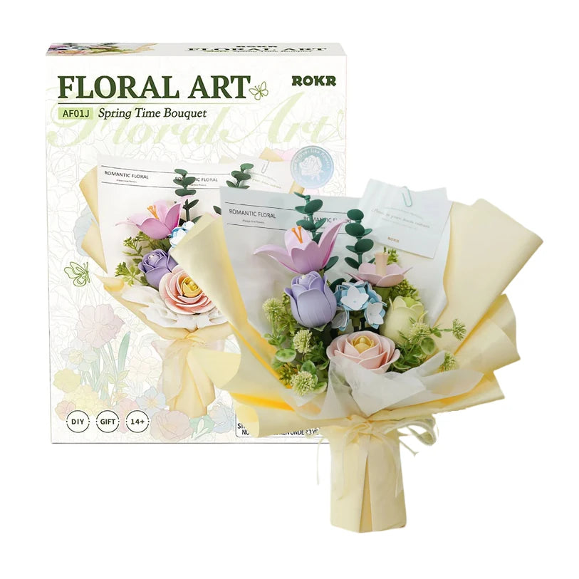 3D Wooden DIY Puzzle - Flower Bouquet Spring Time