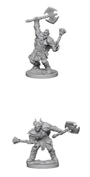 Pathfinder Deep Cuts Unpainted Miniatures: Half-Orc Male Barbarian