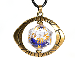 Sirius Dice D20: Eye of RA Necklace
