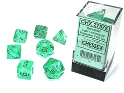 Borealis® Polyhedral Light Green/Gold with Luminary 7-Die Set