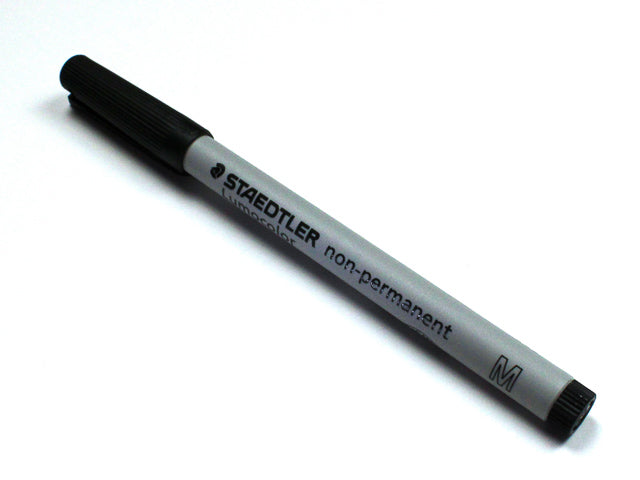 WATER SOLUBLE MARKERS: SINGLE BLACK PEN