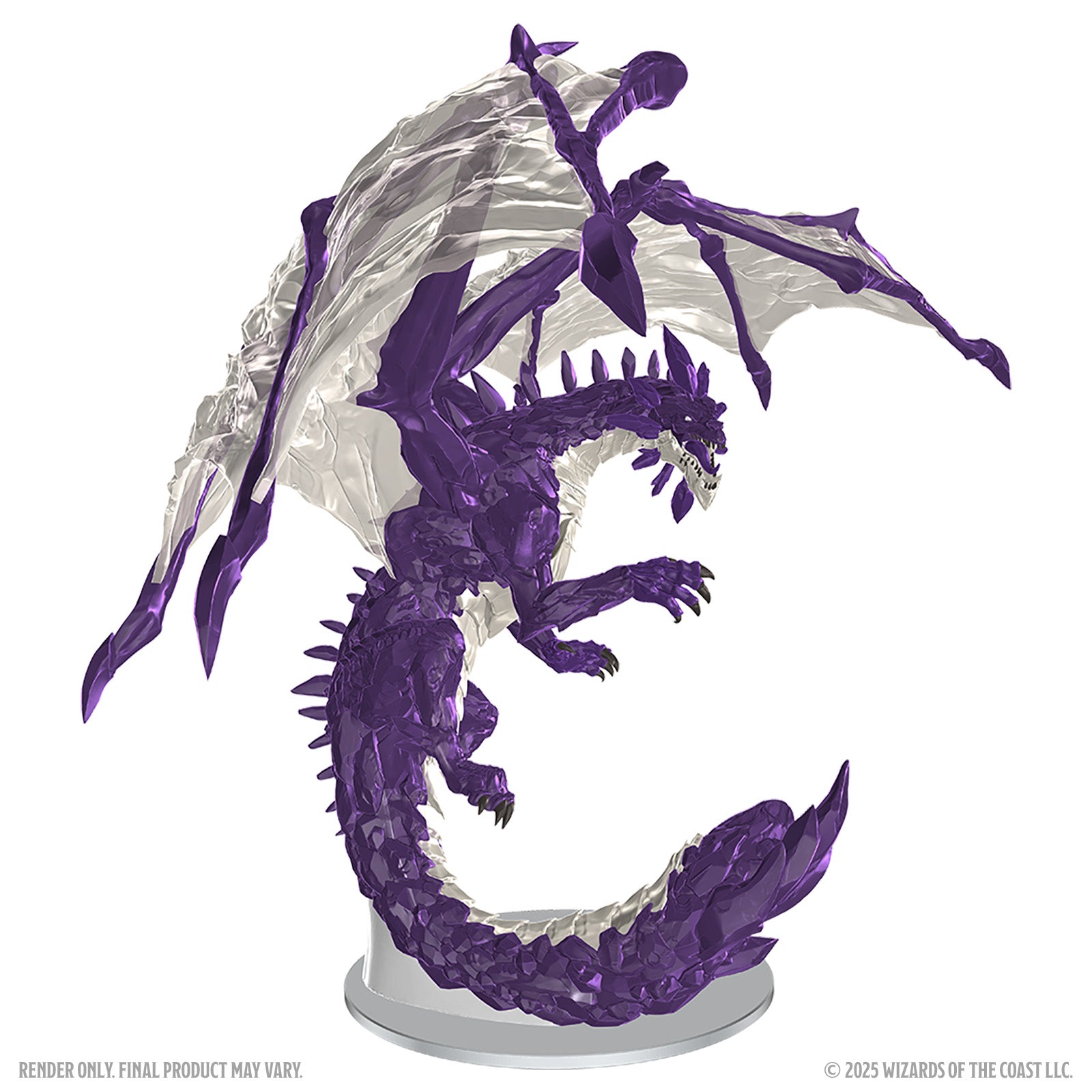 Icons of The Realms: Adult Amethyst Dragon Boxed Miniature