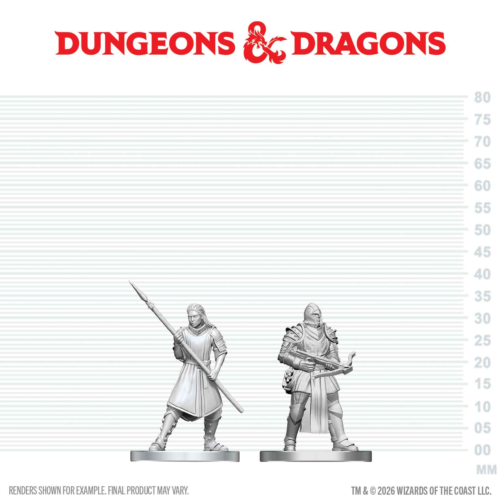 Dungeons & Dragons Nolzur`s Marvelous Unpainted Miniatures: Town Guards