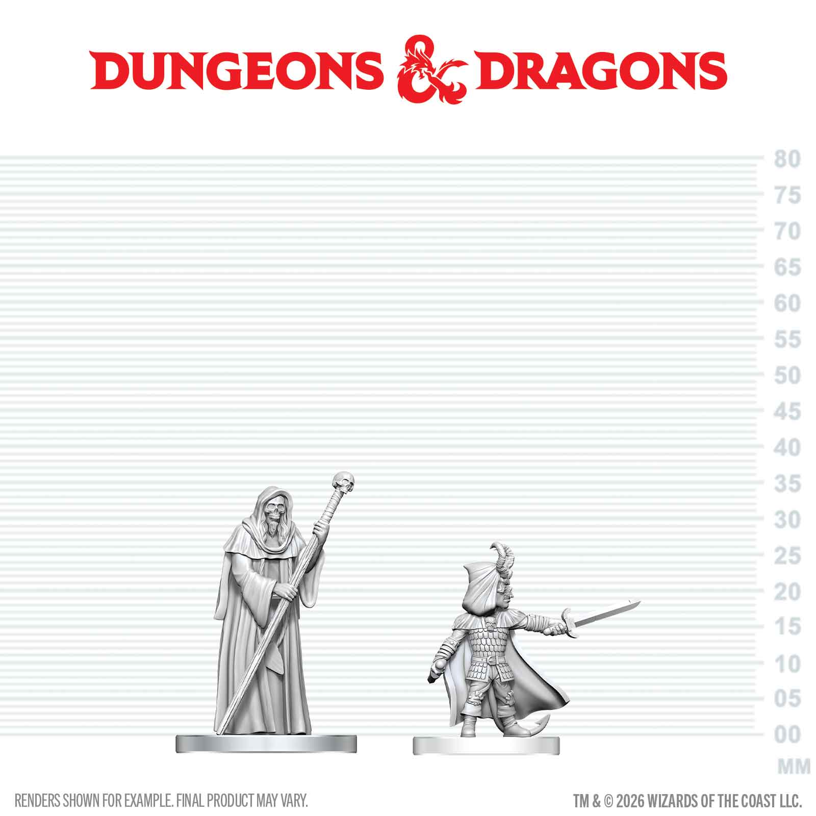 Dungeons & Dragons Nolzur`s Marvelous Unpainted Miniatures: Cultist of Bhaal and Cultist of Myrkul
