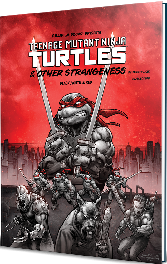 Teenage Mutant Ninja Turtles & Other Strangeness RPG Black, White & Red Edition