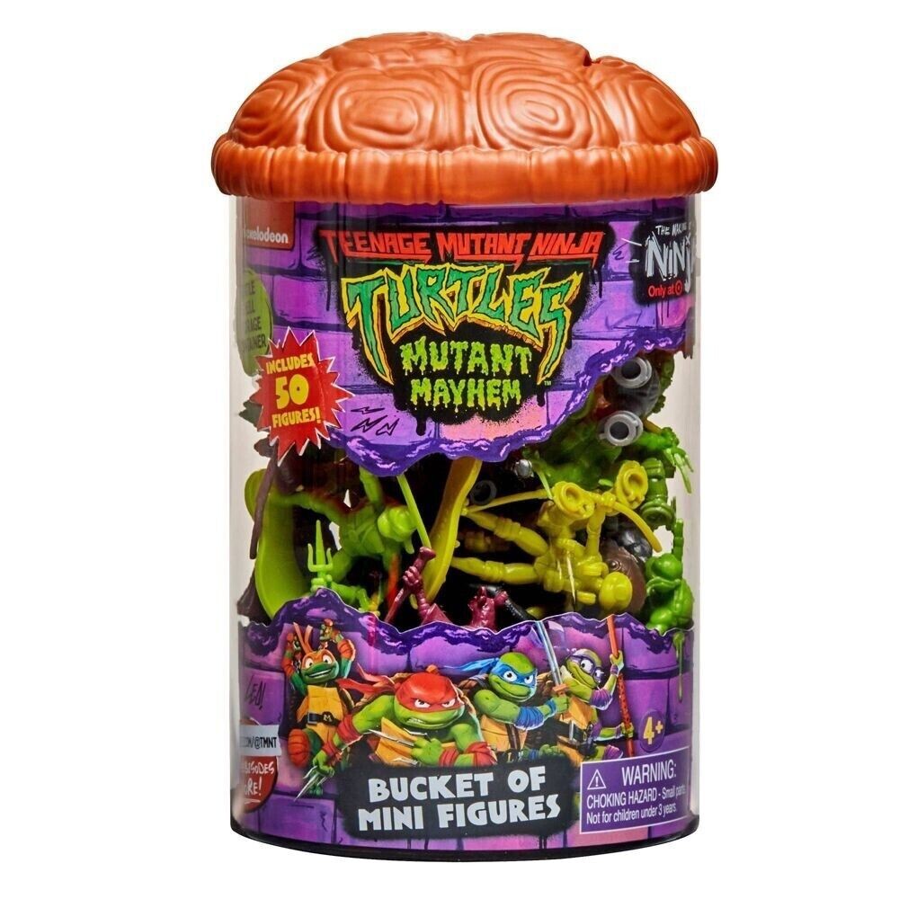Teenage Mutant Ninja Turtles Mutant Mayhem Bucket of Mini Figures