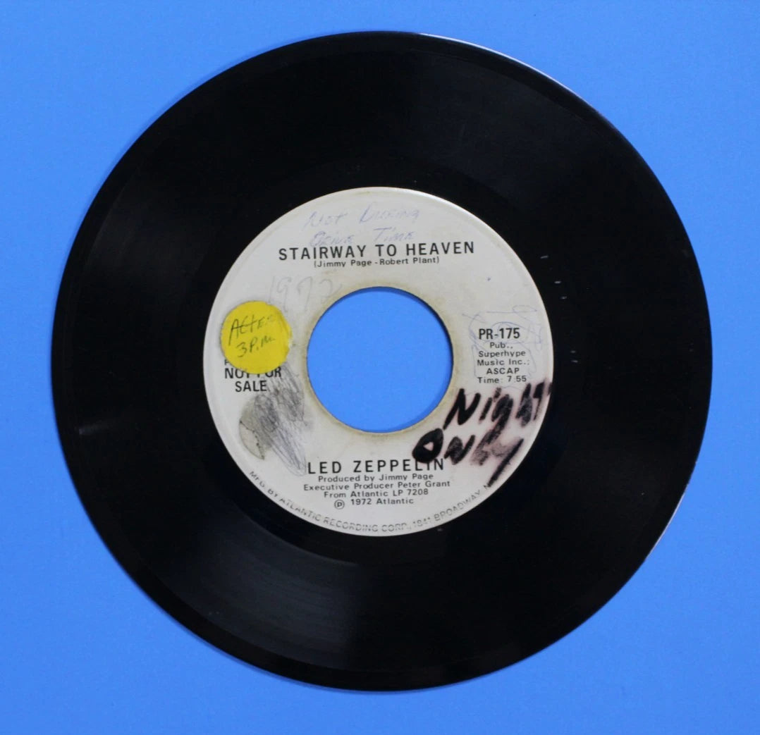 Led Zeppelin Stairway to Heaven 1972 PR-175 7" Promotional Single Vinyl Record