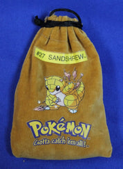 Pokemon 1998 Lot of 10 Marbles + Sandshrew Marble Bag